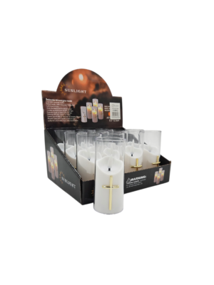 ŚWIECA TUBA KRZYŻ ZŁOTY 7093