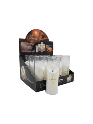 ŚWIECA TUBA KRZYŻ ZŁOTY 7094