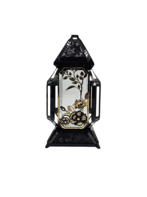 KAPLICZKA KORTE DUŻE CZARNE KWIAT ZŁOTY