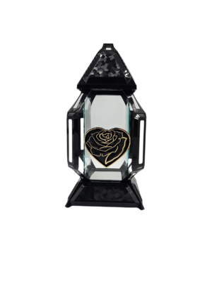 KAPLICZKA KORTE DUŻE CZARNE SERCE ZŁOTE