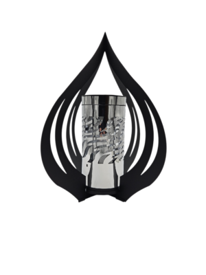 LATARNIA SOLARNA RAKIETA DUŻA SREBRNA