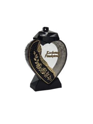 Ż SERCE CZARNE KP ZŁOTO